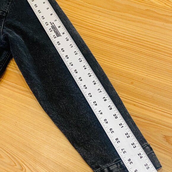 Washed Black Unisex Black Denim Jacket Never Worn Threadfast Apparel Size XL - Picture 11 of 11